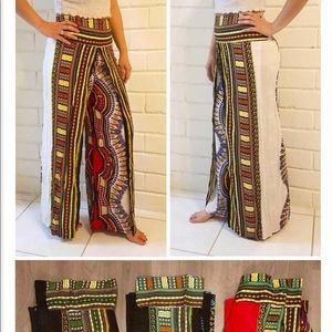 Red Dashiki pants size L/XL